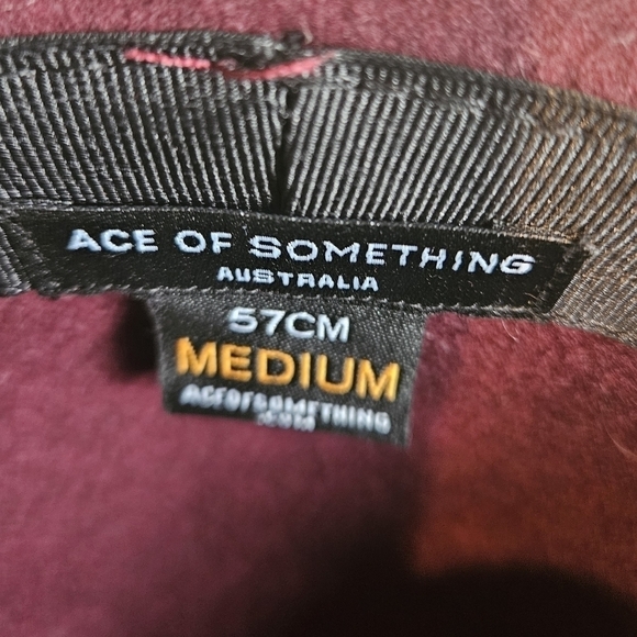 Ace Of Something  Australia Women's Size M 100% Wool Burgundy Floppy Hat - Picture 3 of 4